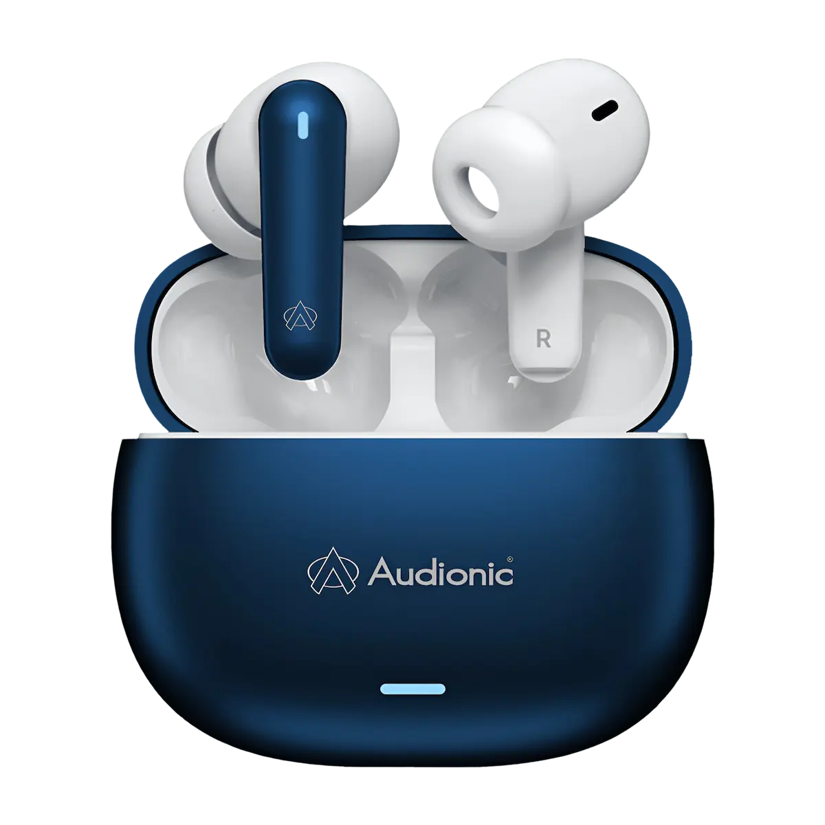Audionic-Airbud-425-Tws-Earbuds Airbud 425 paired with their charging case