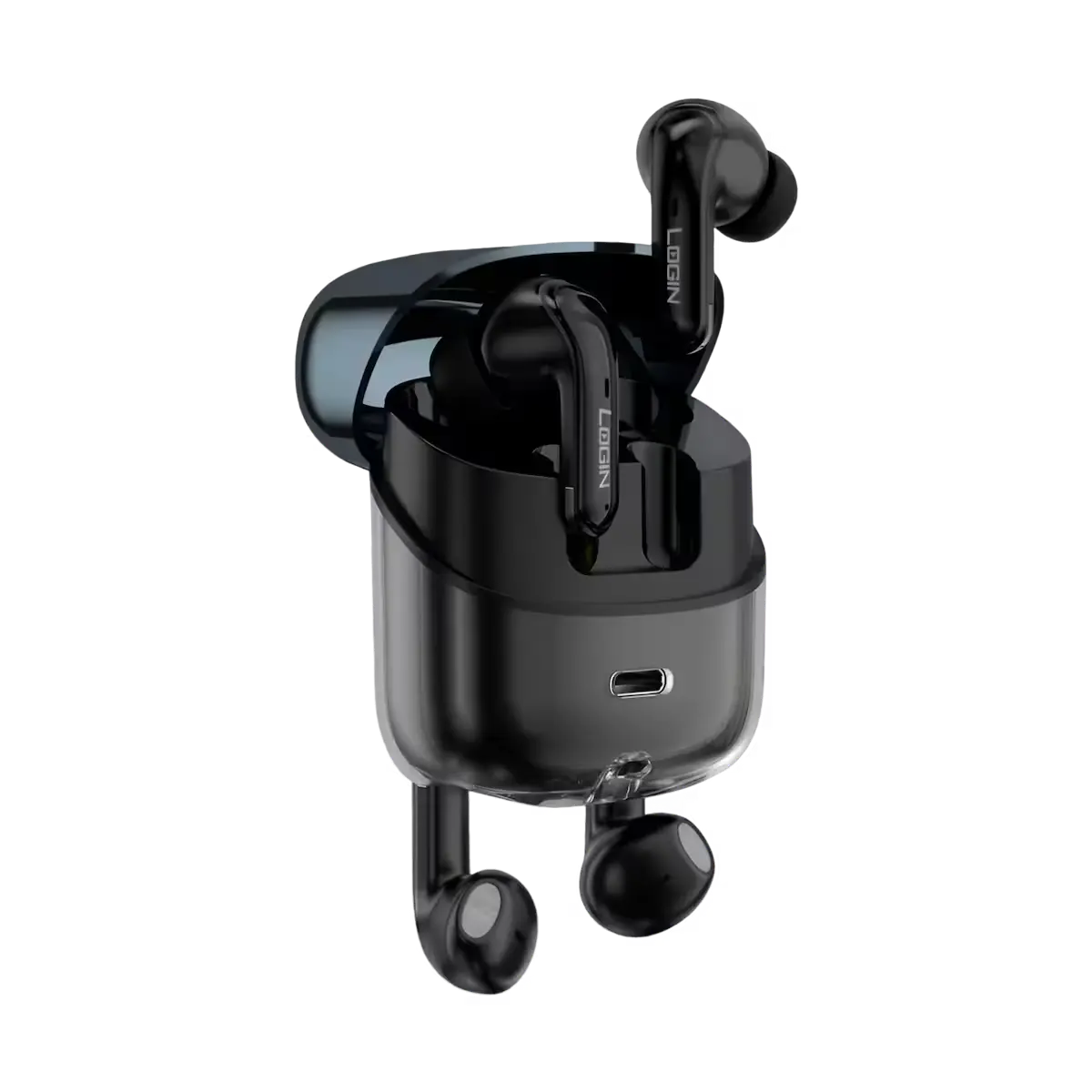 Login-L-215-Dual-Earbuds-black A full look at the L-215 earbuds and case