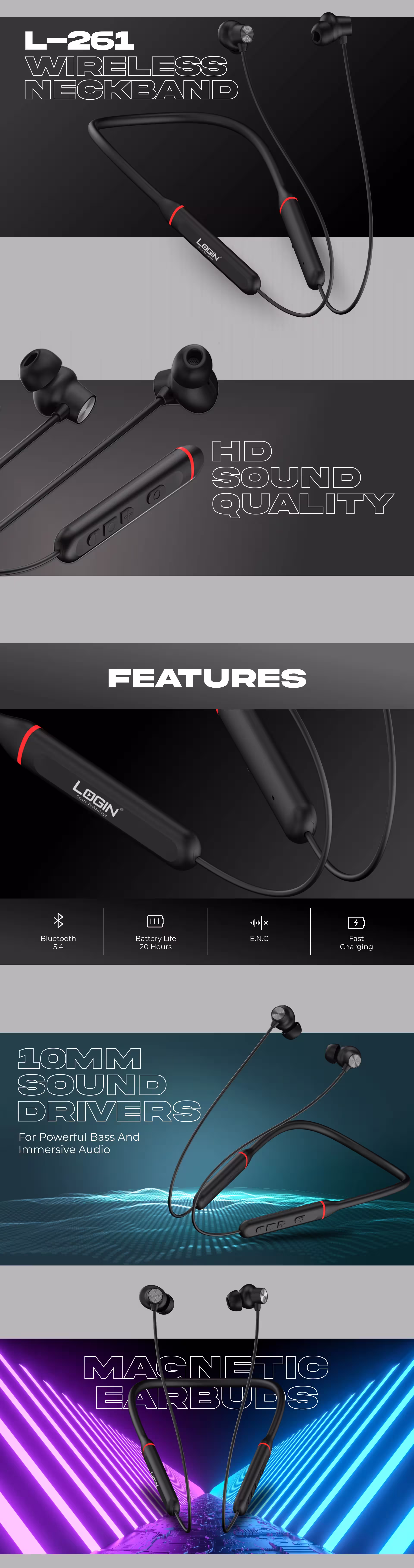 Login L-261 Drave Neckband Infographic