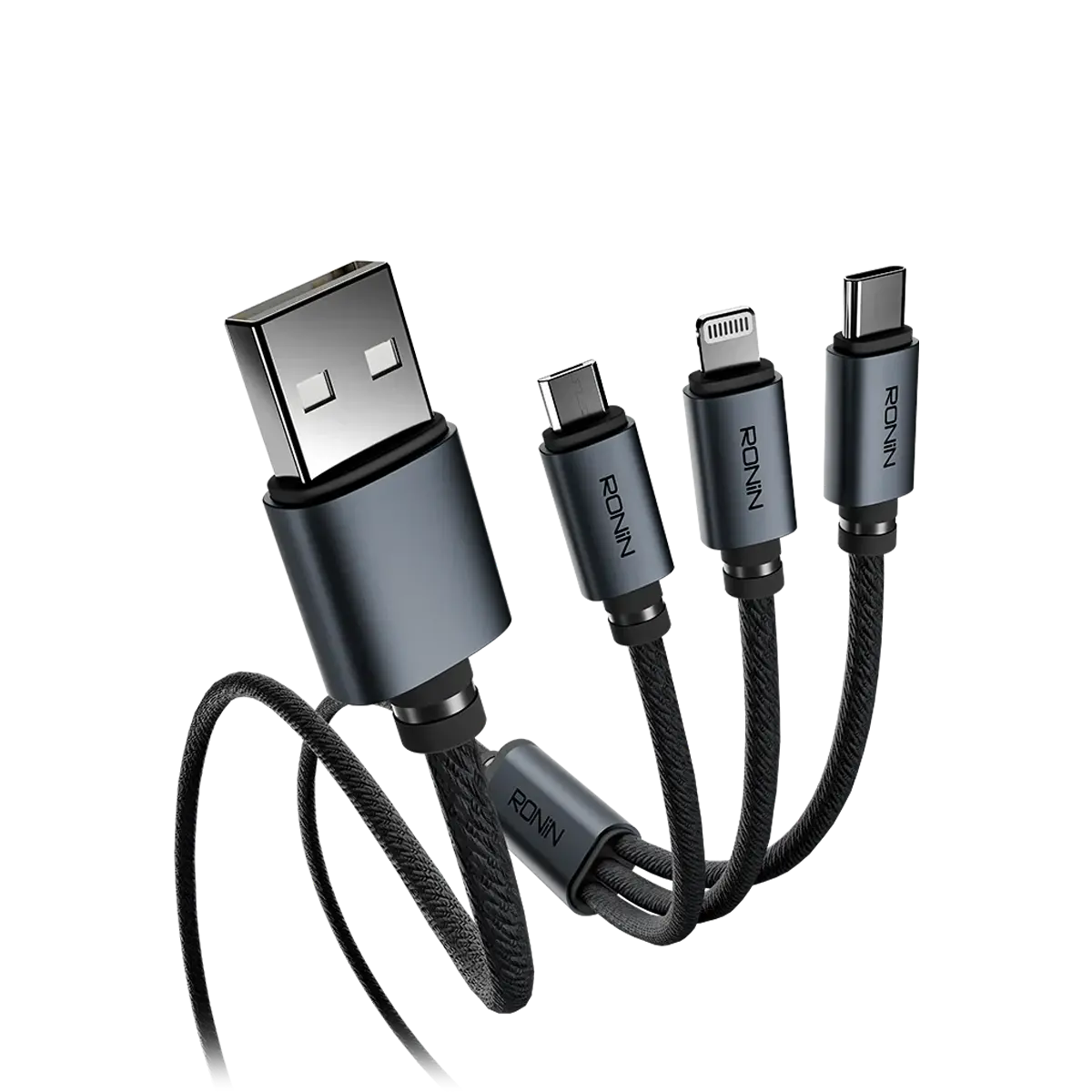 Ronin SMASH R-2015 3 in 1 Fast Charging Cable Ronin SMASH R-2015 3 in 1 Fast Charging Cable