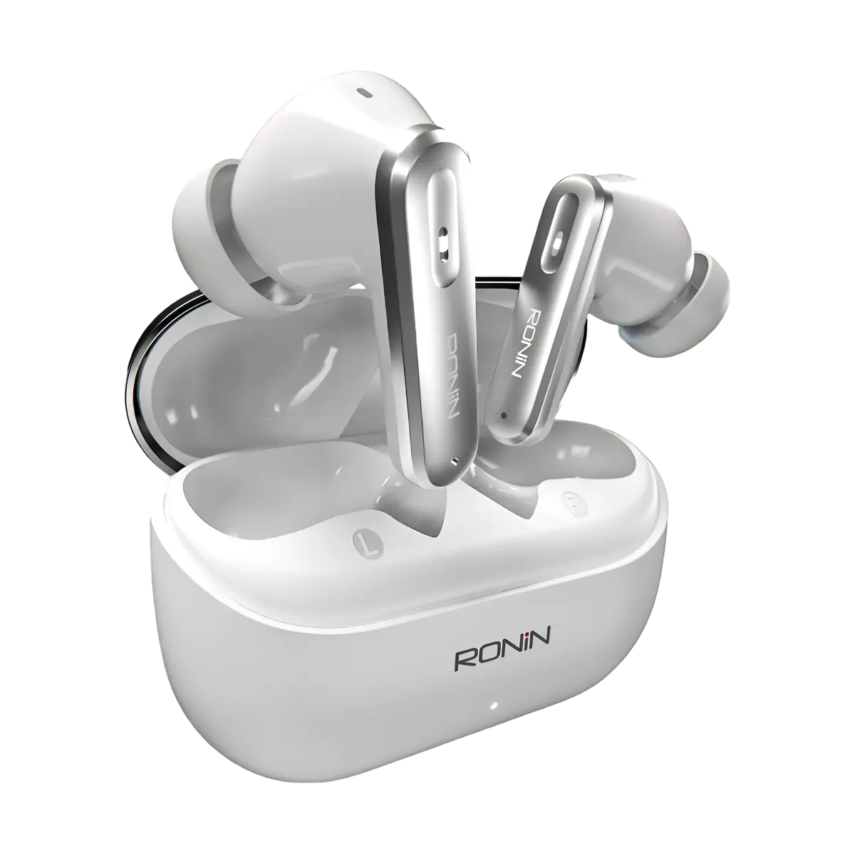Ronin-Vesper-Ai-Translator-Earbuds A full look Vesper Ai earbuds