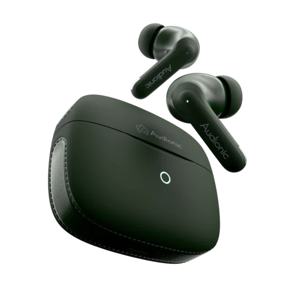 740 ION airbuds and case shown together