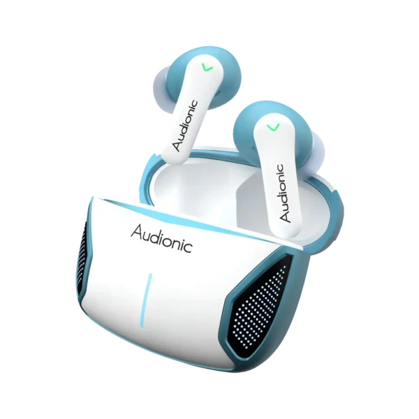Audionic Battlebuds Prime case open with earbuds out