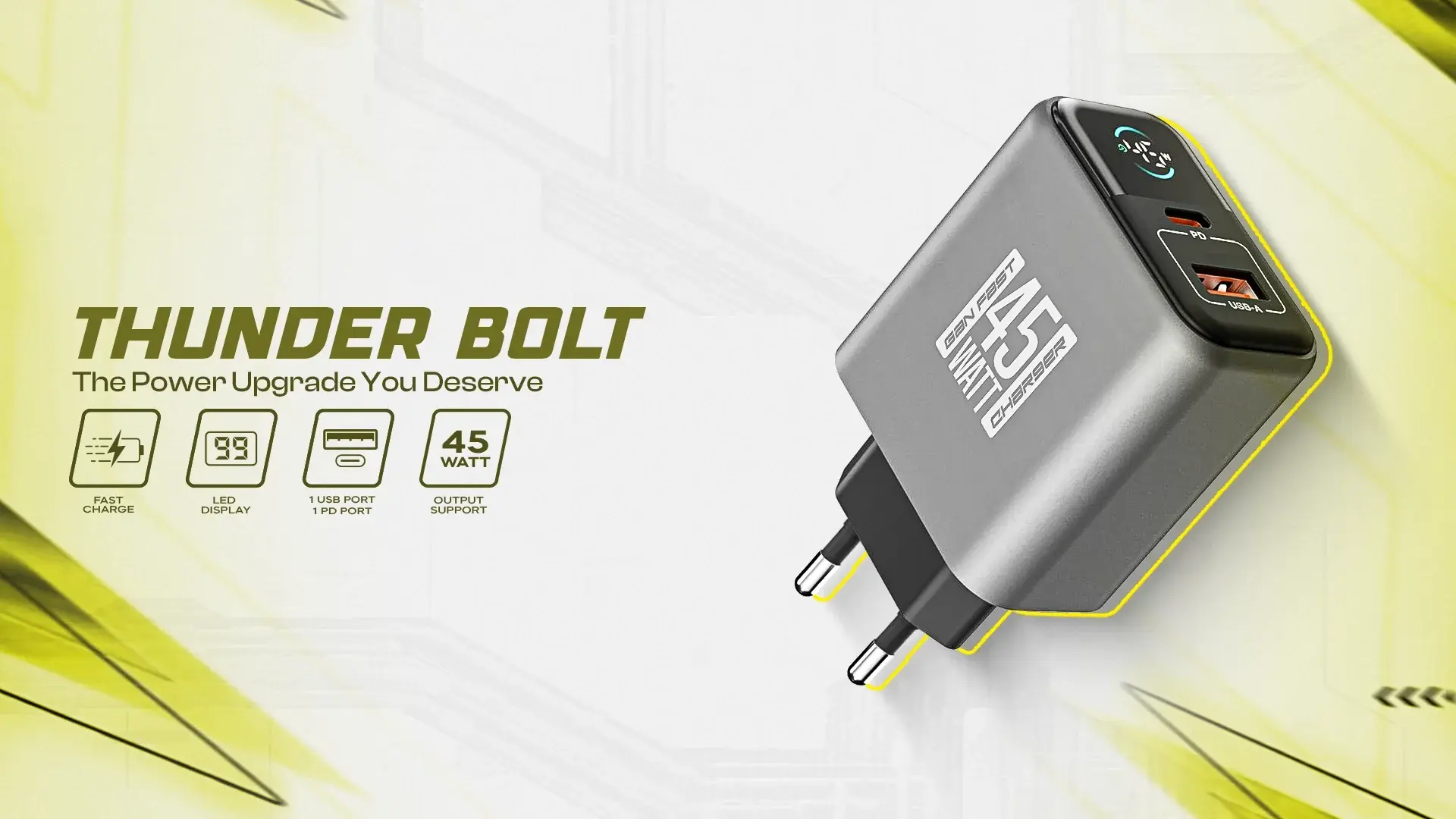 Login L-414 Thunder Bolt 45W GaN Charger