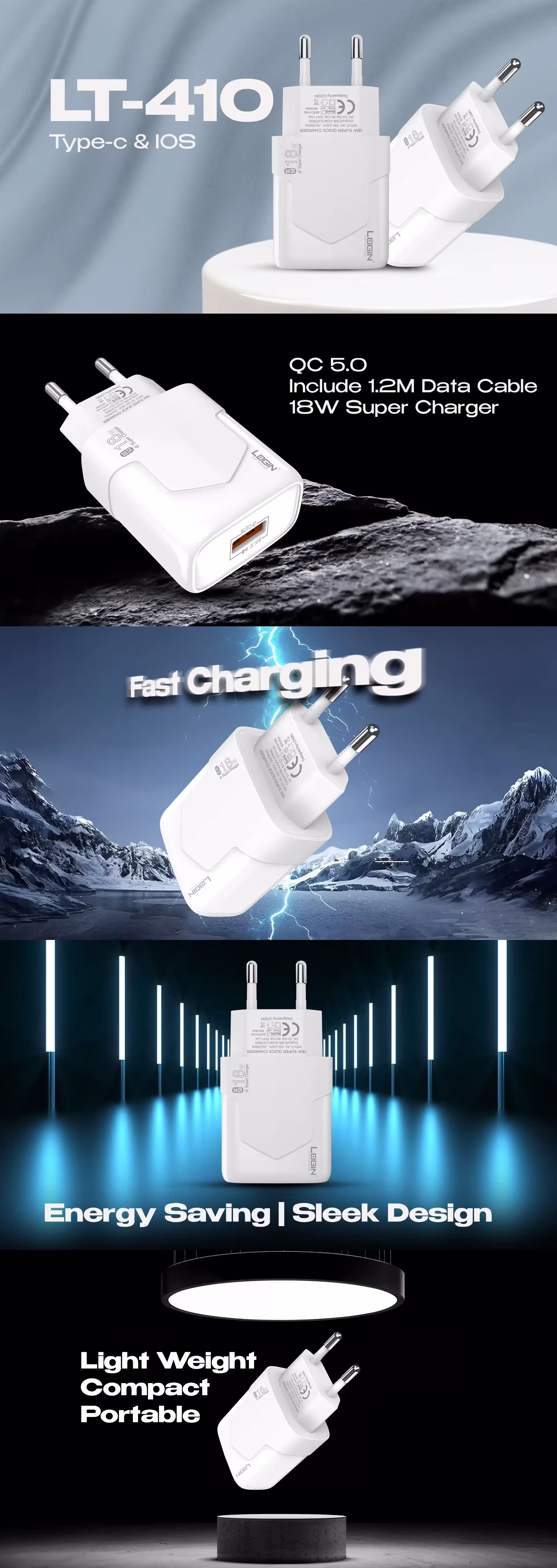 Login LT-410 Charger Infographic
