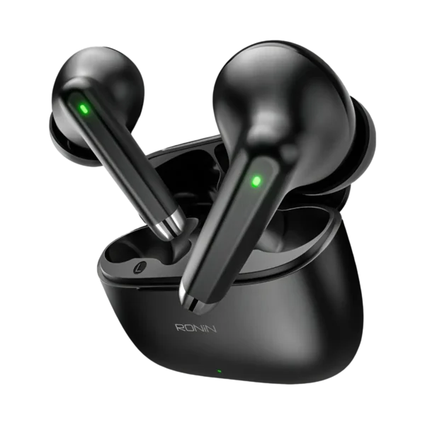 A full look at the R-740 earbuds and case