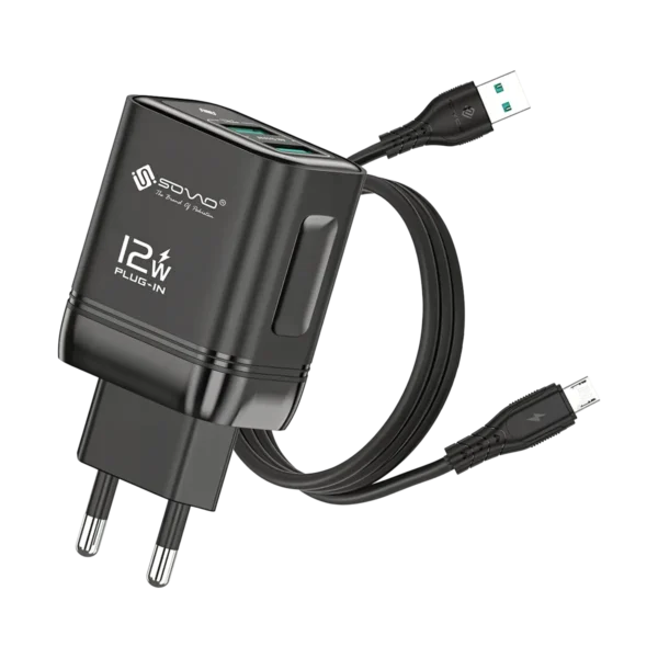 SOVO SG-206 12W Charger with Micro USB