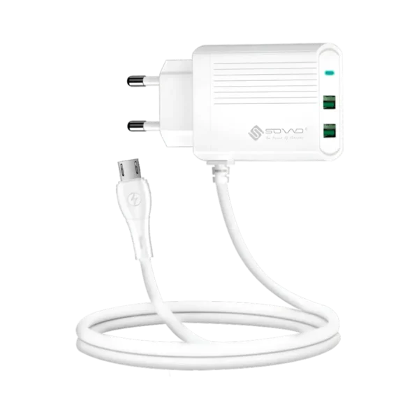 SOVO SG-220 REVO 12W Charger with 2.4A Auto ID Charging