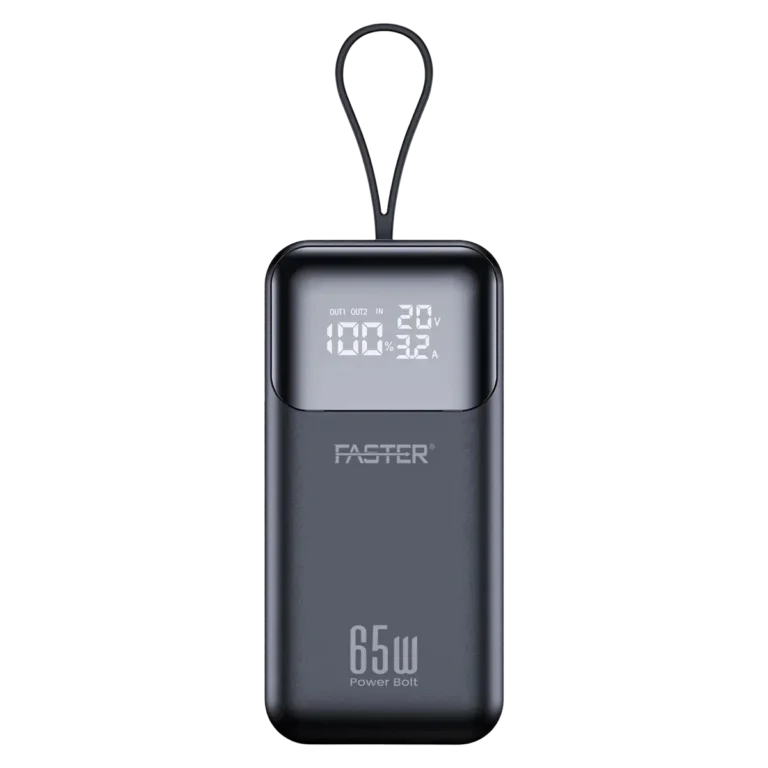 Faster Power Bolt 65W 20000mAh Power Bank