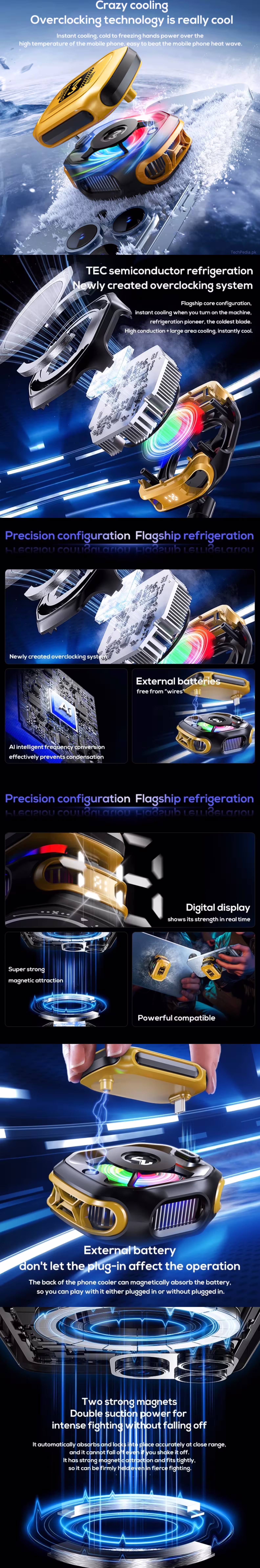 MEMO CX12 Mobile Cooling Fan Infographic